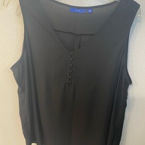 Women's Black Sleeveless Blouse